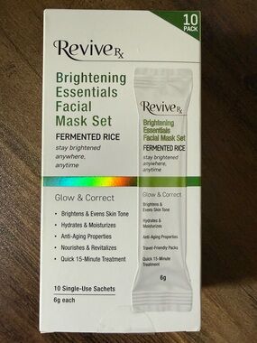 5 for $25 item 🛍️ Revive Rx Brightening Essentials Mask Set (10 pack) NEW